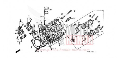 CULASSE DE CYLINDRE G. ST1100L de 1990